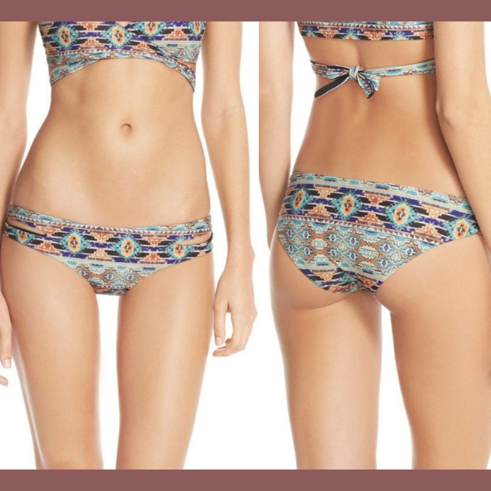 NWT L Space 'Estella' Bikini Bottoms Sand Multicolor‎ [SZ SMALL ]